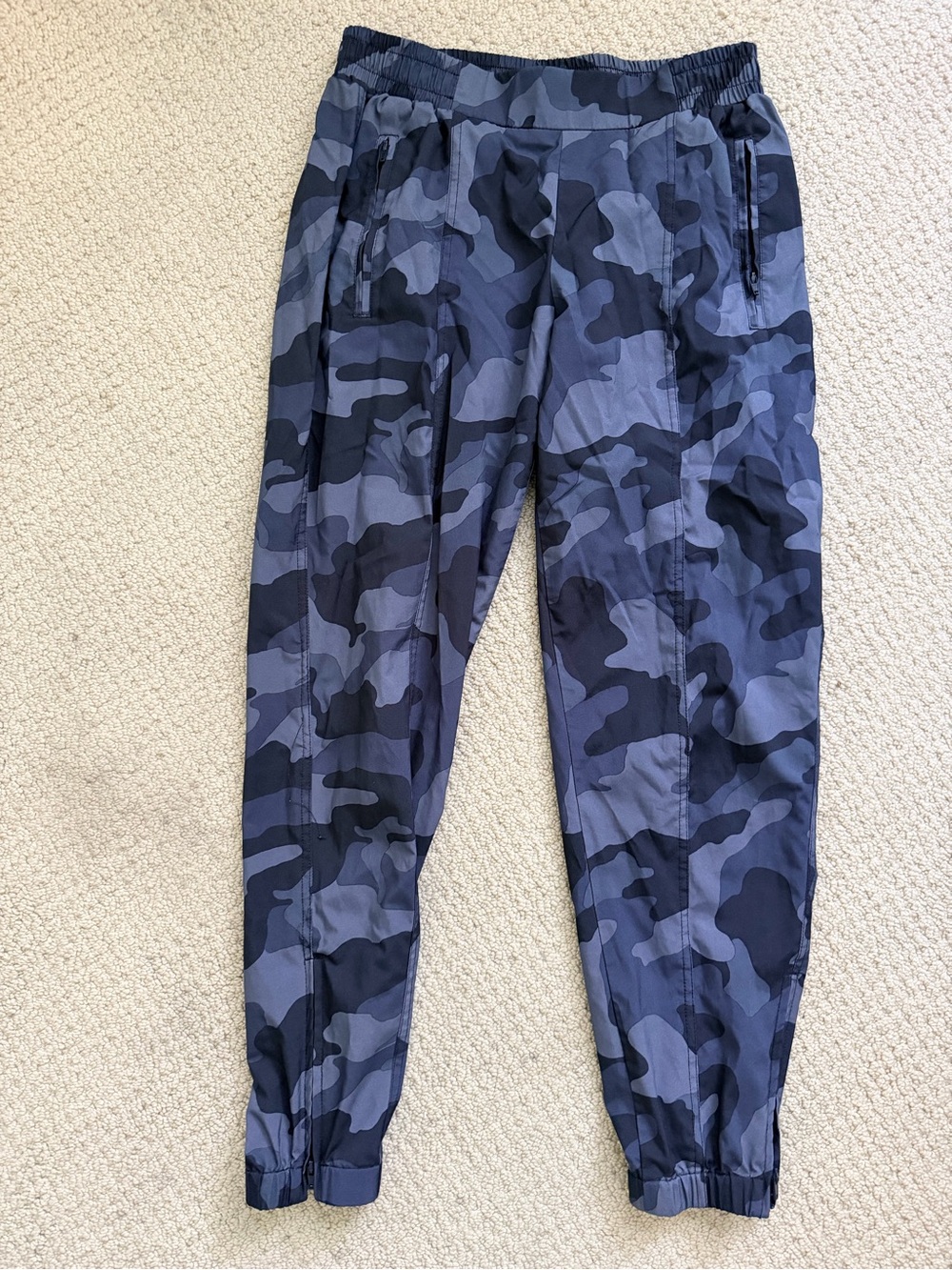 Womens Camo Jogger Pants - Blue/Gray